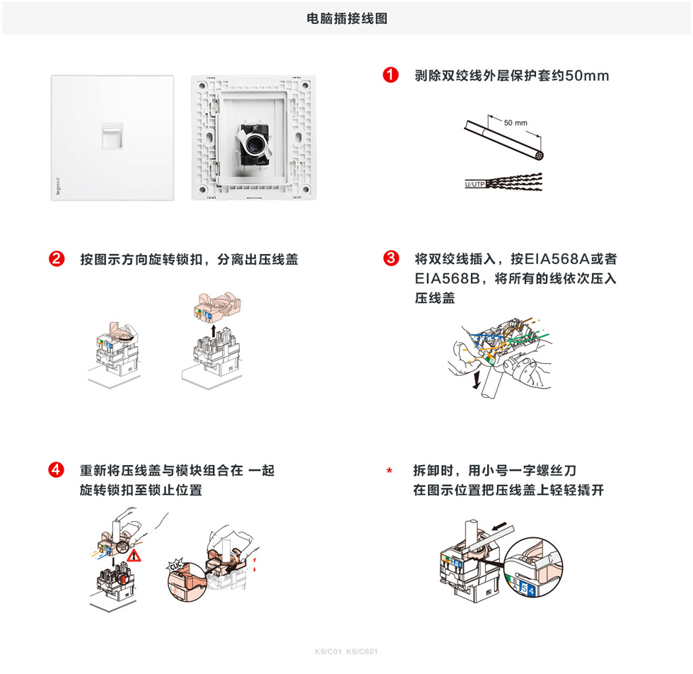 羅格朗逸遠(yuǎn)電(diàn)腦(nǎo)插座接線圖