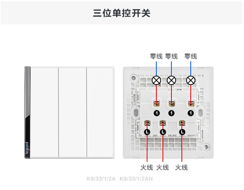 羅格朗逸遠(yuǎn)三位插座接線圖